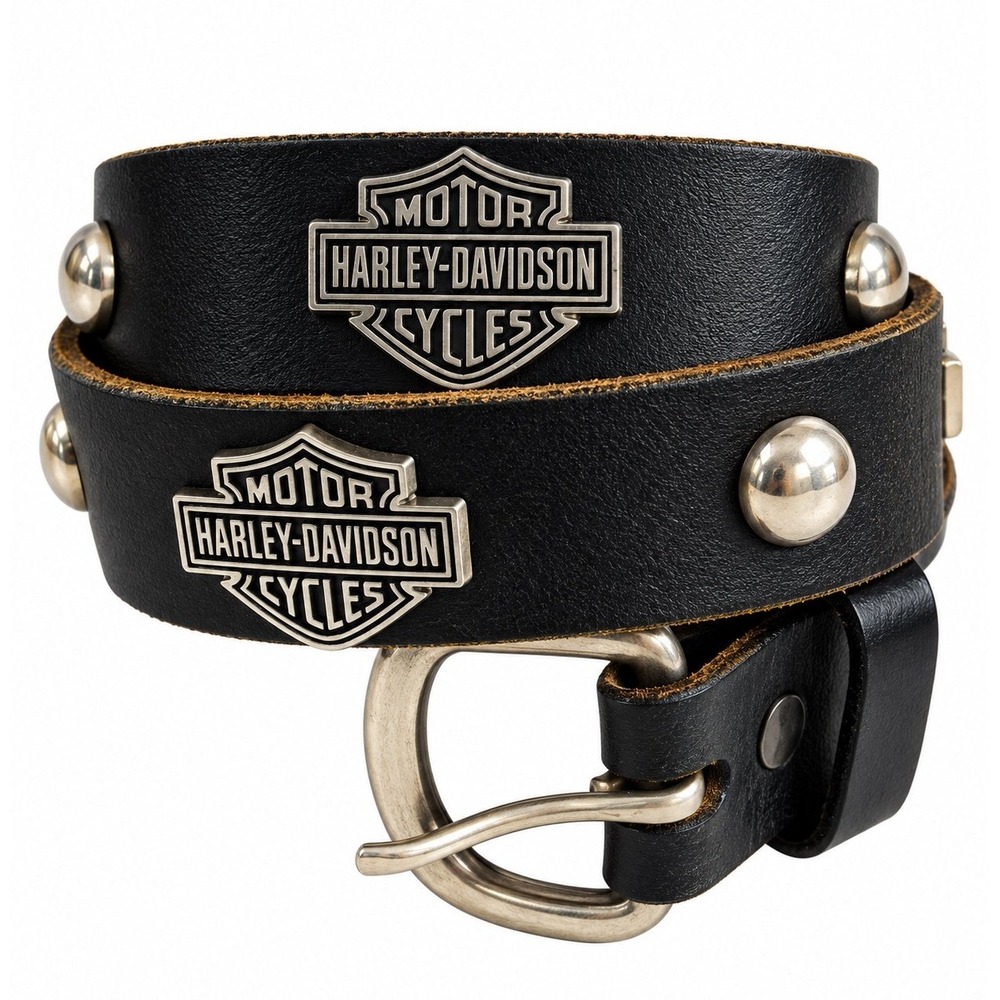 Harley Davidson belt (30) Made in USA Genuine Leather Belt